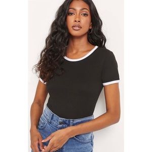 NWOT Black Ringer T-Shirt